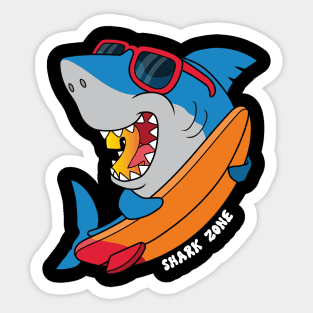 Kids Shark 2nd Birthday Boys Sharks Ocean 2 yrs Old Birthday Sticker